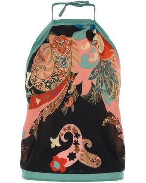 Etro Printed Silk Top - Multicolor