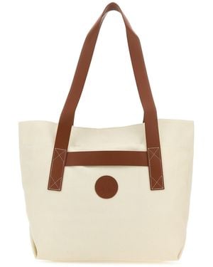 Frescobol Carioca Ivory Canvas Costa Shopping Bag - Natural