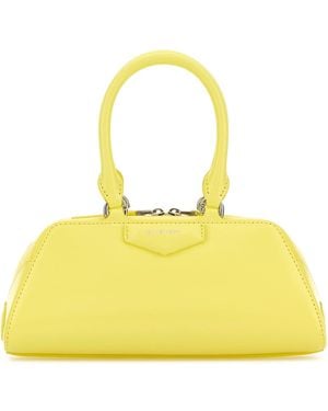 Givenchy Borsa a mano Antigona East-West mini in pelle gialla - Giallo