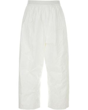 Hed Mayner White Polyester Pant