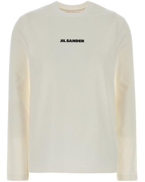 Jil Sander Cotton T-Shirt - White