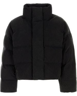 Entire studios Slate Cotton Down Jacket - Black