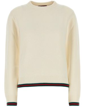 Gucci Maglione in misto lana avorio - Neutro
