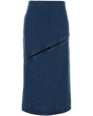 Jil Sander Denim Skirt - Blue
