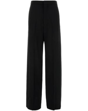 Balenciaga Black Wool Palazzo Pant
