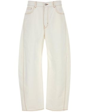Givenchy White Denim Wide-leg Jeans