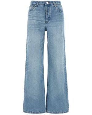 A.P.C. High-Waisted Wide-Leg Denim Trousers - Blue