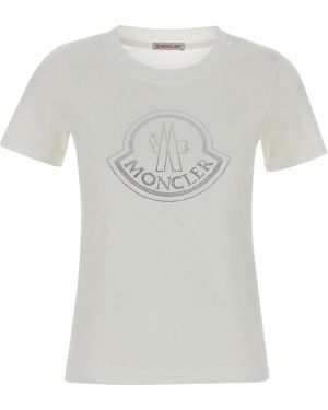 Moncler T-shirt in cotone bianco