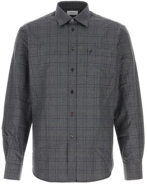 Ferragamo Embroidered Oxford Shirt - Grey