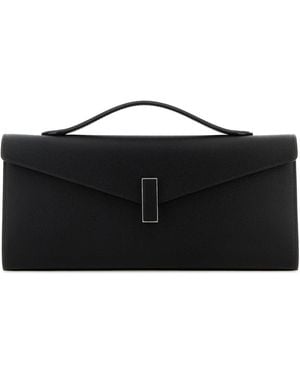 Valextra Black Leather Iside Handbag
