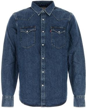 Levi's Camicia Barstow in denim - Blu