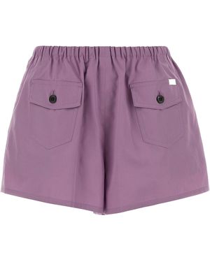 Prada Shorts in popeline lilla - Viola