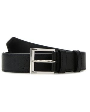 Prada Cintura in pelle nera - Nero