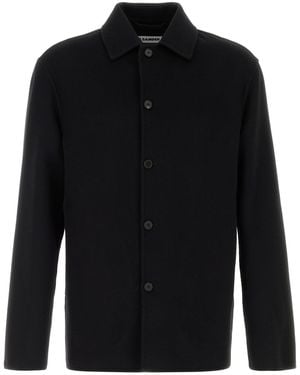Jil Sander Black Wool Blend Shirt