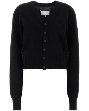 Maison Margiela Black Wool Cardigan