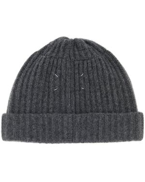 Maison Margiela Ribbed-Knit Beanie Hat in Blue for Men | Lyst display picture 2