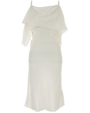 MM6 by Maison Margiela White Satin Dress