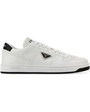 Prada Sneakers Downtown in pelle bianca - Bianco