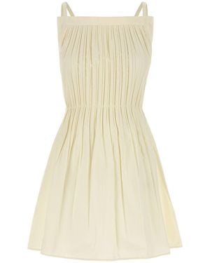 Amotea Cream Cotton Antea Mini Dress - Natural