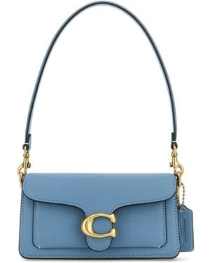 COACH Cerulean Blue Leather Tabby 20 Shoulder Bag