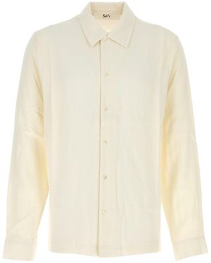 Séfr Ivory Crepe Sense Shirt - White