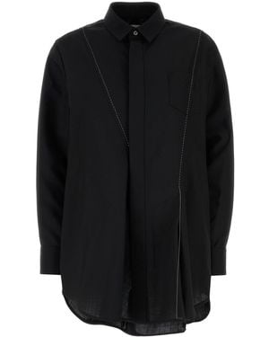 Sacai Polyester Blend Shirt - Black