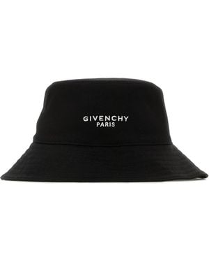 Givenchy Black Cotton Blend Bucket Hat