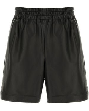 Gucci Bermuda in pelle nera - Grigio