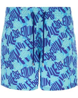 Vilebrequin Printed Nylon Morra Swimming Shorts - Blue