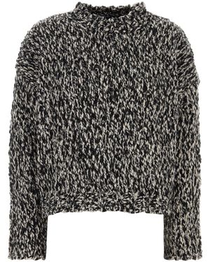 Weekend by Maxmara Maglione Crine in misto lana bicolor - Nero