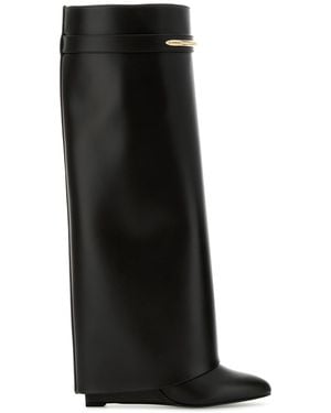 Givenchy Leather Shark Boots - Black