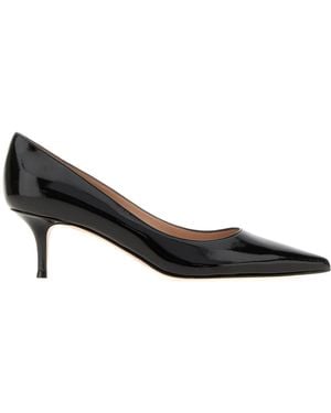 Gianvito Rossi Pointed Toe Heeled Court Shoes - Black