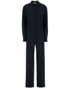 PT Torino Midnight Blue Wool Jumpsuit