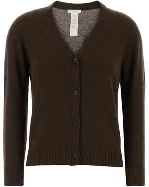 The Row Brown Cashmere Ovida Cardigan - Black