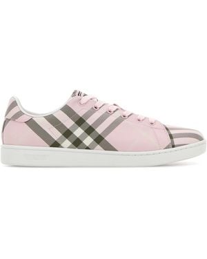 Burberry Embroidered Canvas Trainers - Multicolour