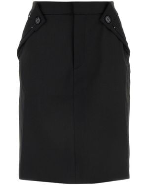 Coperni Stretch Blend Skirt Recycled Material - Black