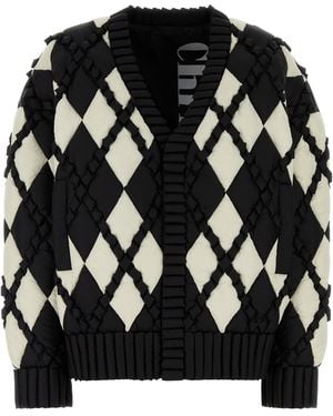 RAXXY Two-tone Nylon Down Jacket - Black