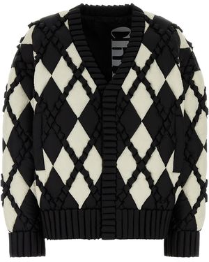 RAXXY Two-tone Nylon Down Jacket - Black