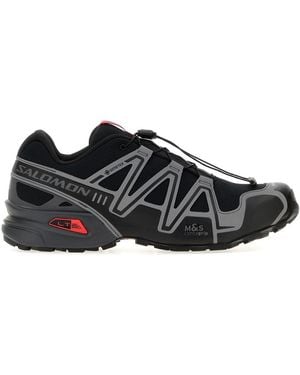 Salomon Multicolour Rubber And Mesh Speedcross 3 Trainers - Black