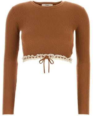Chloé Caramel Wool Sweater - Brown