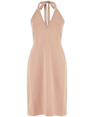 Ferragamo Salvatore Stretch Viscose Blend Dress - White