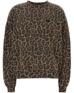 Anine Bing Printed Cotton Oversize Miles Sweatshirt - Multicolour