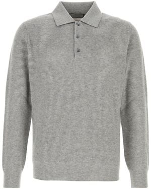 Canali Polo in misto lana grigia - Grigio