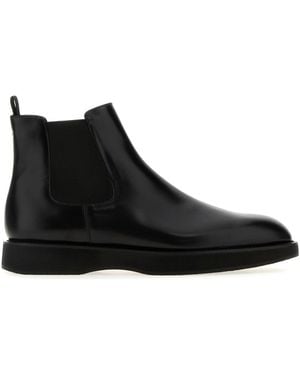 Prada Stivaletti in pelle nera - Nero