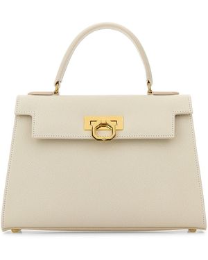 Carbotti Borsa a mano Elena in pelle avorio - Neutro