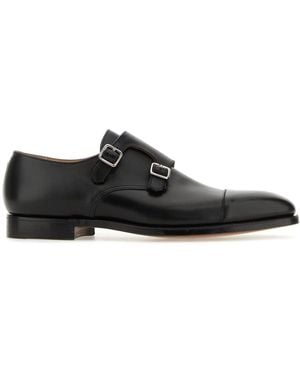Crockett & Jones Scarpe con fibbia Lowndes in pelle nera - Nero
