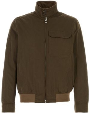 Paltò Mud Cotton Blend Arturo Jacket - Green