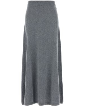 Lisa Yang Gray Cotton Blend Adrienne Skirt