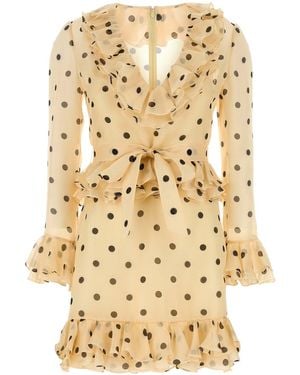 Valentino Garavani Printed Silk Dress - Metallic