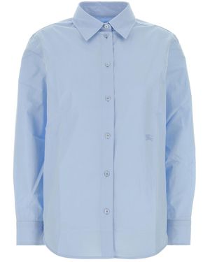 Burberry Light Blue Poplin Shirt